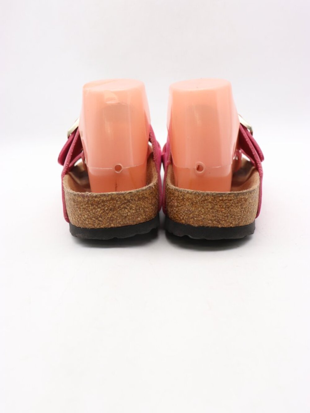 Birkenstock Arizona Women's EU 40 US 9 Soft Footbed Pink Leather Buckle Sandals - Picture 5 of 9
